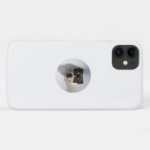 Grappige glimlachende hond Case-Mate iPhone case (Achterkant (horizontaal))