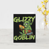 Grappige Glizzy Goblin Hotdogliefhebber  Kaart (Gele Bloem)