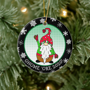 Grappige Gnome Woordgrap Kerstmis Keramisch Ornament
