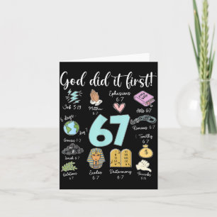 Grappige God deed het eerst 67 Meme Jezus Christen Kaart