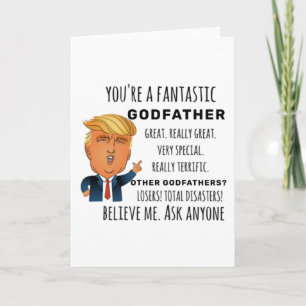 Grappige Godfather verjaardag beste cadeau Kaart