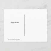 Grappige Golden Retriever bruiloft receptie grap m Aankondigingskaart (Achterkant)