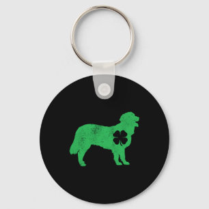 Grappige Golden Retriever Dog Gifts St Patricks Da Sleutelhanger