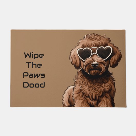 Grappige Goldendoodle Deurmat (Voorkant)