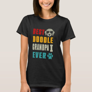 Grappige Goldendoodle Pap Beste Doodle opa ooit T-shirt