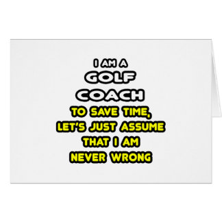 Grappige Golf Coach T-shirts en geschenken