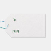 Grappige Golf Ganzen Golfmas Vakantie Geschenk Lab Cadeaulabel (Achterkant Horizontaal)