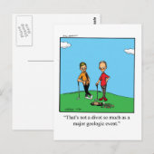 Grappige Golf Humor Postkaart (Voorkant / Achterkant)