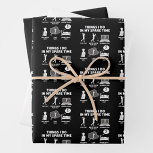 Grappige Golf Liefhebber Coach Cadeaus Vader Opa G Inpakpapier Vel