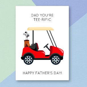 Grappige Golf Pun Vaderdag Kaart