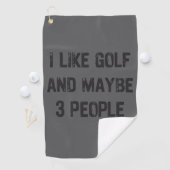 Grappige Golf Sarcastische Spreuken Golf Golfhanddoek (Insitu)