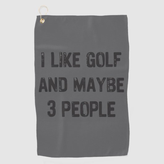 Grappige Golf Sarcastische Spreuken Golf Golfhanddoek (Voorkant)