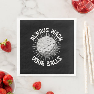 Grappige golf servet