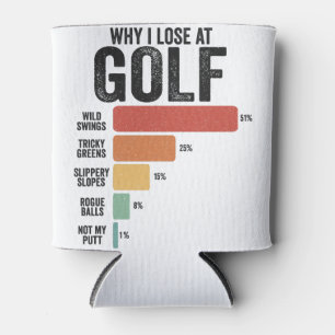 Grappige Golf Sport Waarom Ik Verlies Bij Golfspel Blikjeskoeler