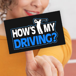 Grappige Golf Stickers - Hoe Rijd Ik?