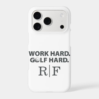 Grappige Golf Vader Monogram Werk Hard Golf Hard I