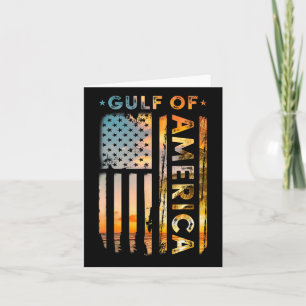 Grappige Golf van Amerika Amerikaanse vlag Be Kaart