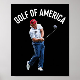 Grappige Golf Van Amerika Donald Trump 1 Poster