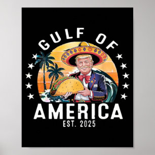 Grappige Golf van Amerika Est 2025 President Trump Poster