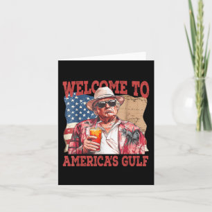 Grappige Golf van Amerika Trump Welkom in de Golf Kaart