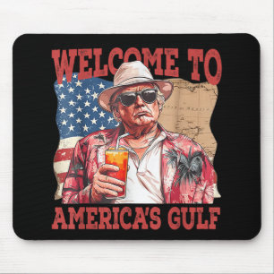 Grappige Golf van Amerika Trump Welkom in de Golf  Muismat
