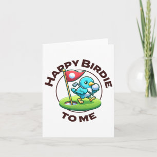 Grappige Golf Verjaardag Happy Birdie Golfer Kinde Kaart