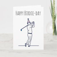 Grappige golf verjaardagskaarten