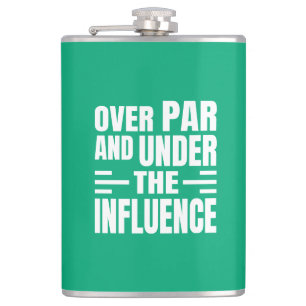 Grappige Golf Vinyl Omwikkelde Flask Heupfles