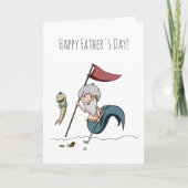 Grappige Golf Zeemeerman Vaderdag Kaart (Voorkant)
