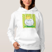 Grappige golfbal koning van het golfen hoodie (Voorkant)