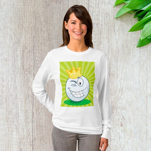 Grappige golfbal koning van het golfen t-shirt
