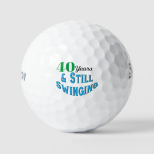 Grappige Golfballen 40e Verjaardag