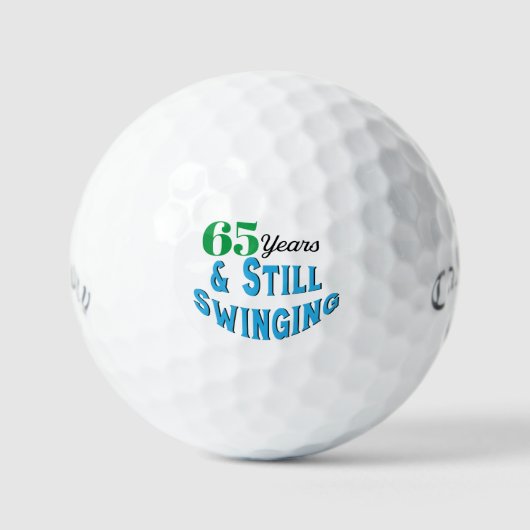 Grappige golfballen 65e verjaardag (Voorkant)