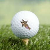 Grappige golfballen met speelse Giraffe - Smile (Insitu Shirt)