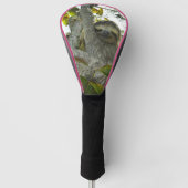 GRAPPIGE GOLFCADEAUS SLOTH DRIVER HOESJE GOLFHEADCOVER (Voorkant)