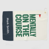 Grappige golfcitaten voor golfers golfhanddoek (Horizontaal)