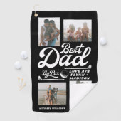Grappige golfer beste papa door par foto | VADERDA Golfhanddoek (Insitu)