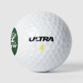 Grappige golfer beste vader door par | VADERDAG Golfballen (Logo)