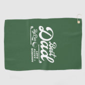 Grappige golfer beste vader door par | VADERDAG Golfhanddoek (Horizontaal)