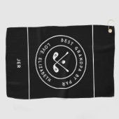 Grappige Golfer Humor | Beste Opa van Par Golfhanddoek (Horizontaal)