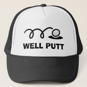 Grappige golfhoed goed putten trucker pet