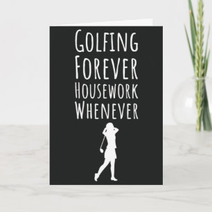 Grappige Golfkaarten Voor Haar Golfsport Pensioen Kaart