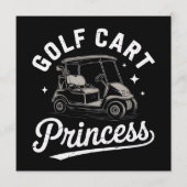 Grappige Golfkar Princess Sarcasme Golfende Dames Kaart (Voorkant)