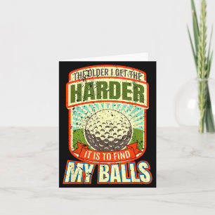 Grappige golfshirts voor mannen, grappige golfer S Kaart