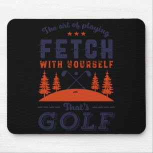 Grappige golfspeler citaat voor golfers die van go muismat