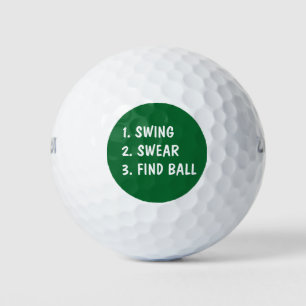 Grappige golftraining golfballen