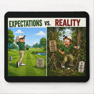 Grappige golfuitspraak voor golfer muismat