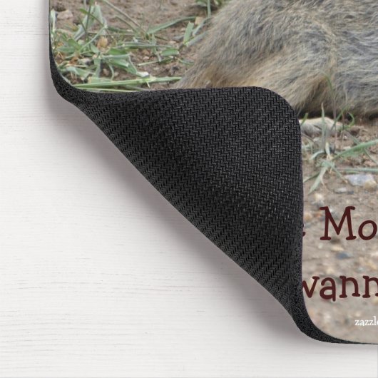 Grappige Gopher, Prairie Dog Wildlife Mousepad Muismat (Hoek)