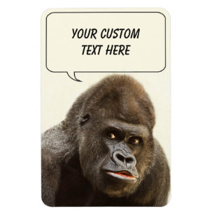 Grappige Gorilla custom magneet