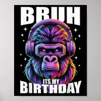 Grappige Gorilla Verjaardag Jongens Volwassen Kind